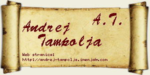 Andrej Tampolja vizit kartica